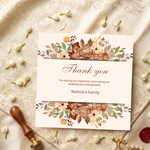 Floral Thank you Cards customized