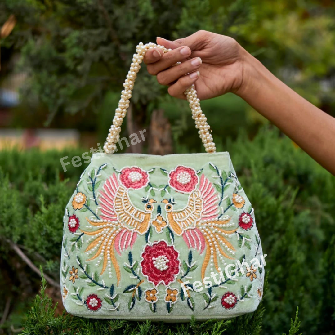 Premium Velvet Purse (mixed colours) Return Gifts