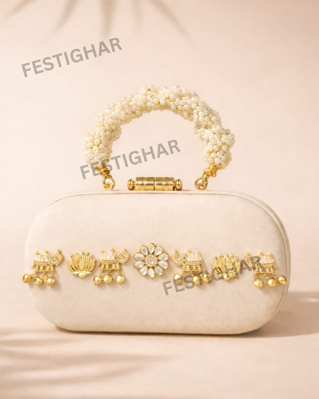 Premium Kundan Clutch Collection