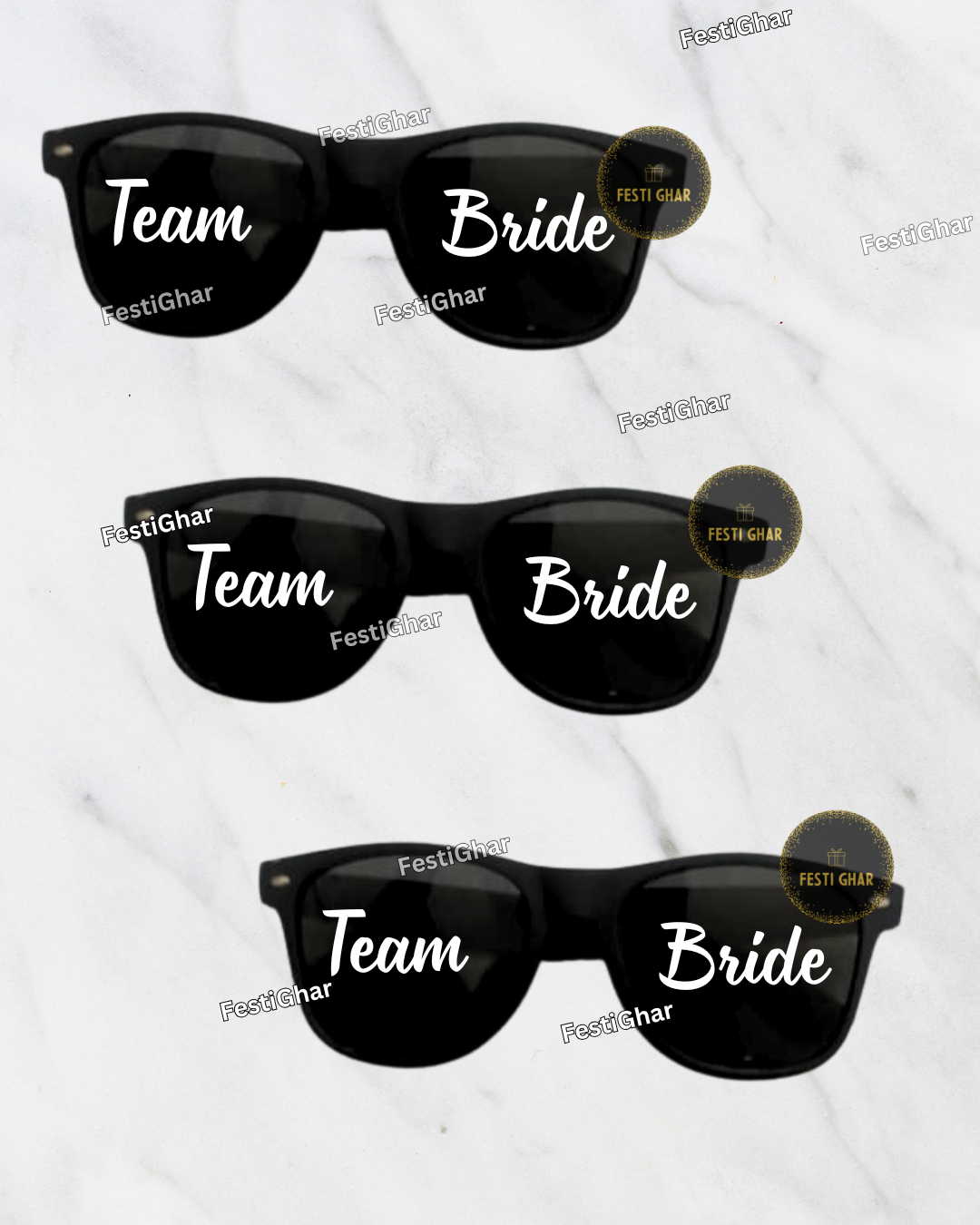Team bride Goggles in Black colour