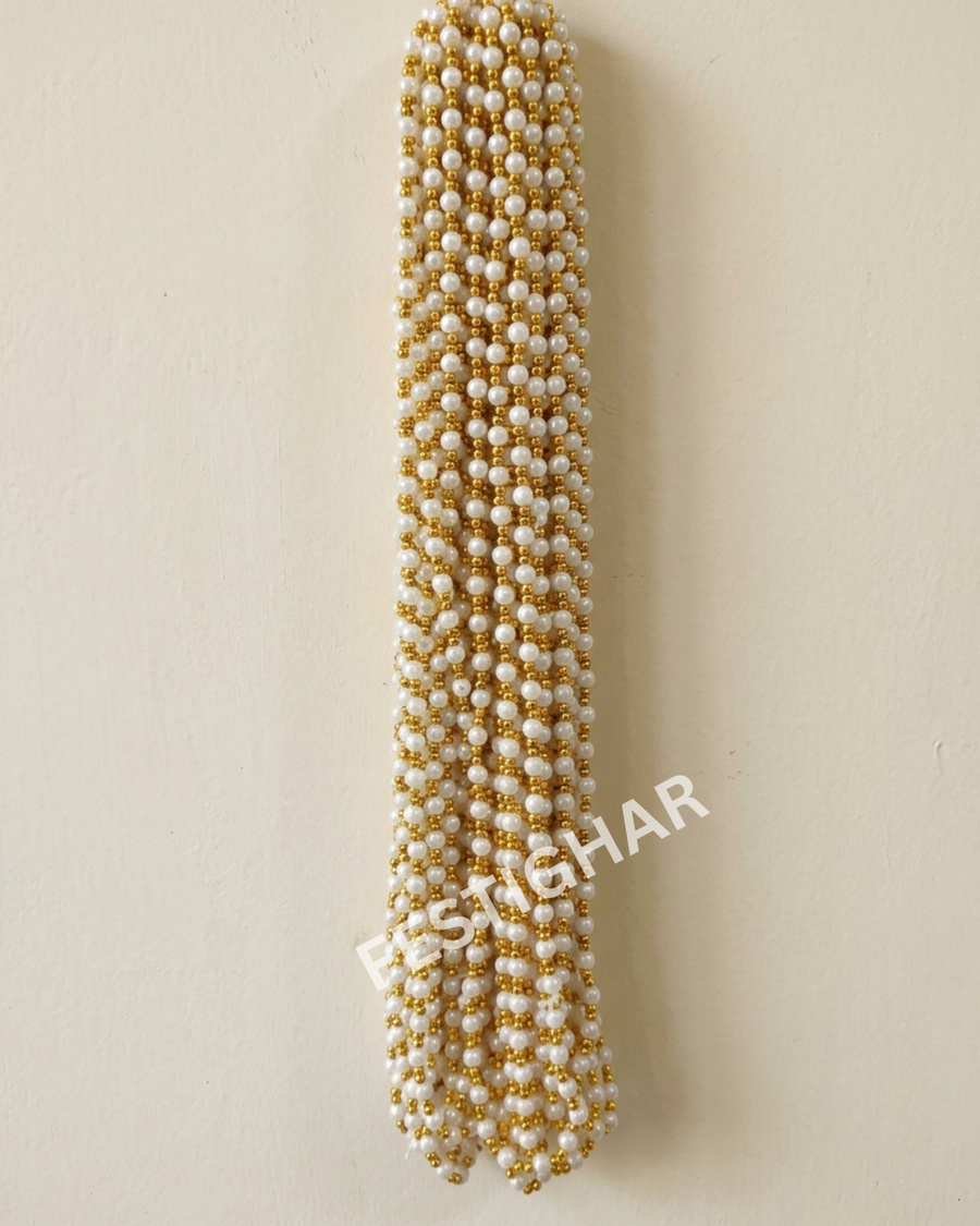 Welcome mala with gol pearls
