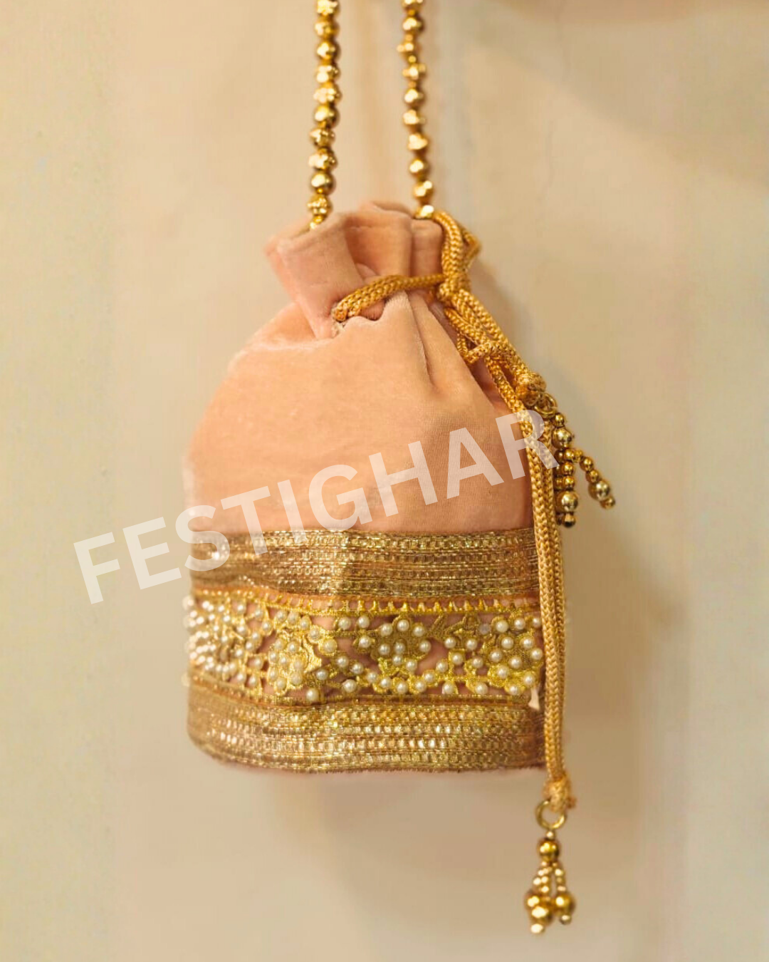 Designer Velvet Potli (mixed colours)