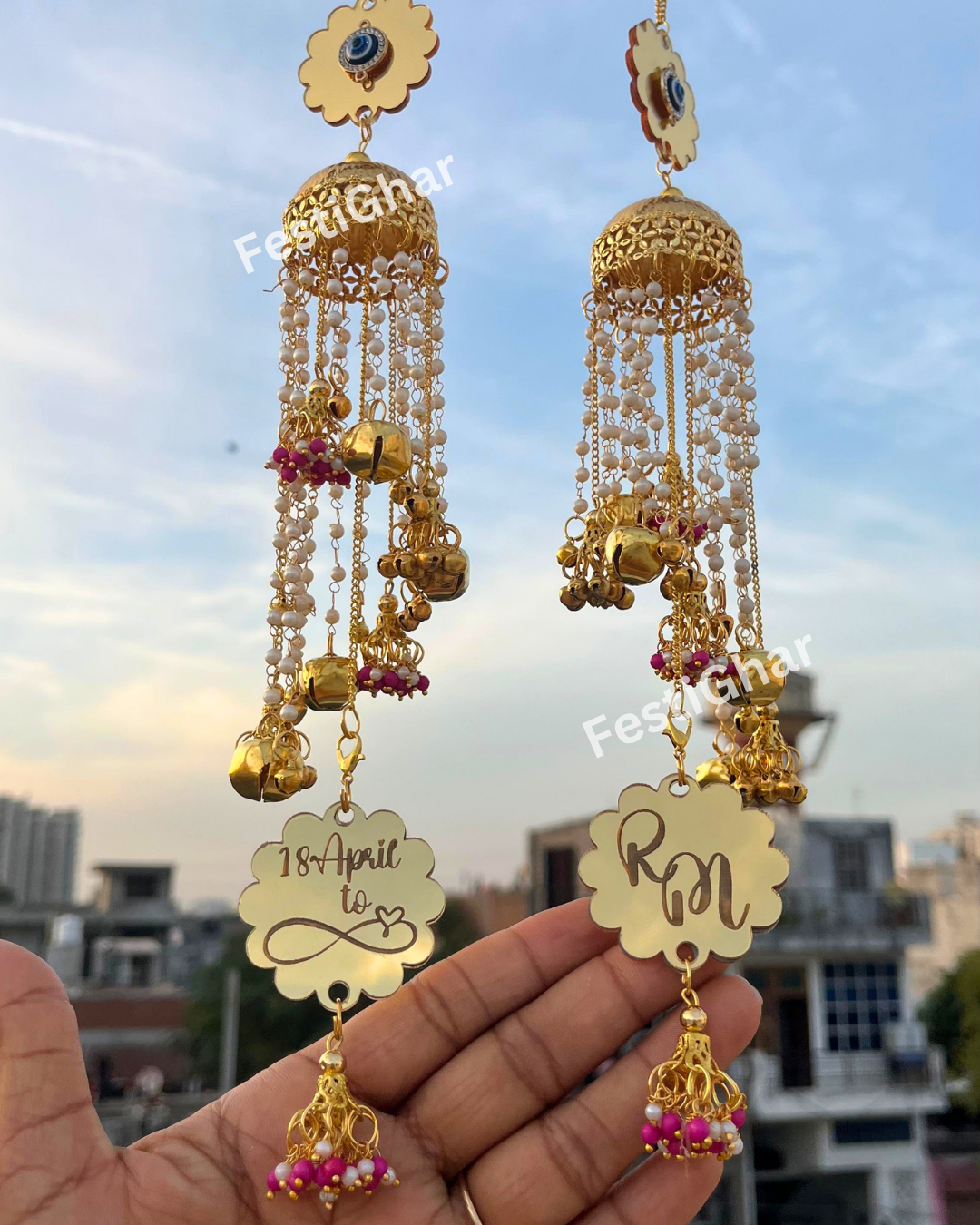 Customized Kalire in pearl