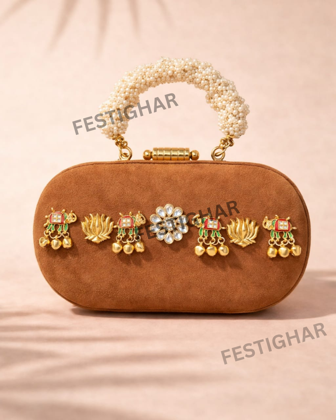 Premium Kundan Clutch Collection