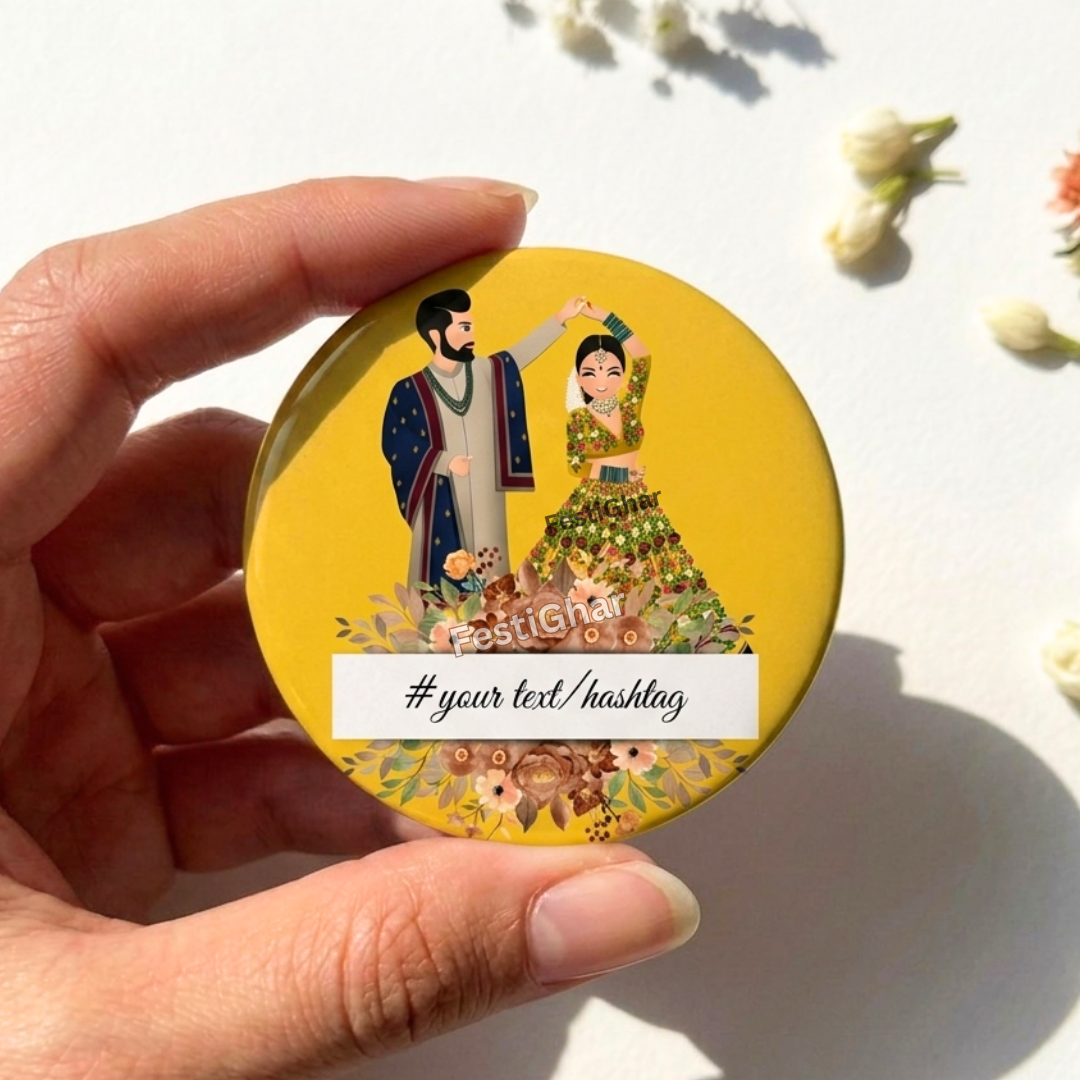 Customized badge for wedding