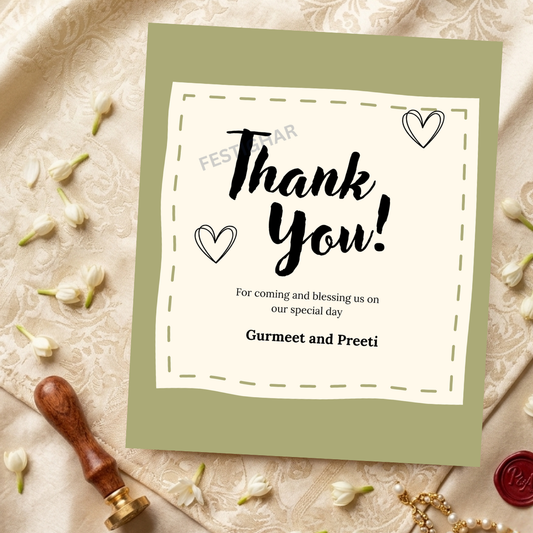 Personalized Thank you Cards