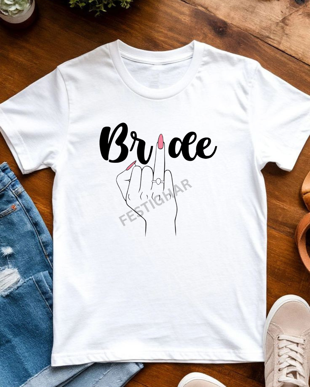 Bride T-Shirt - with ring on finger