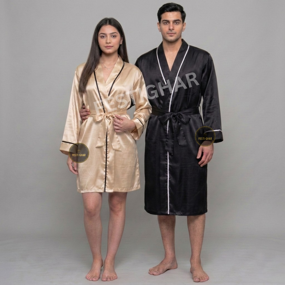 Couple Robe in Premium Satin
