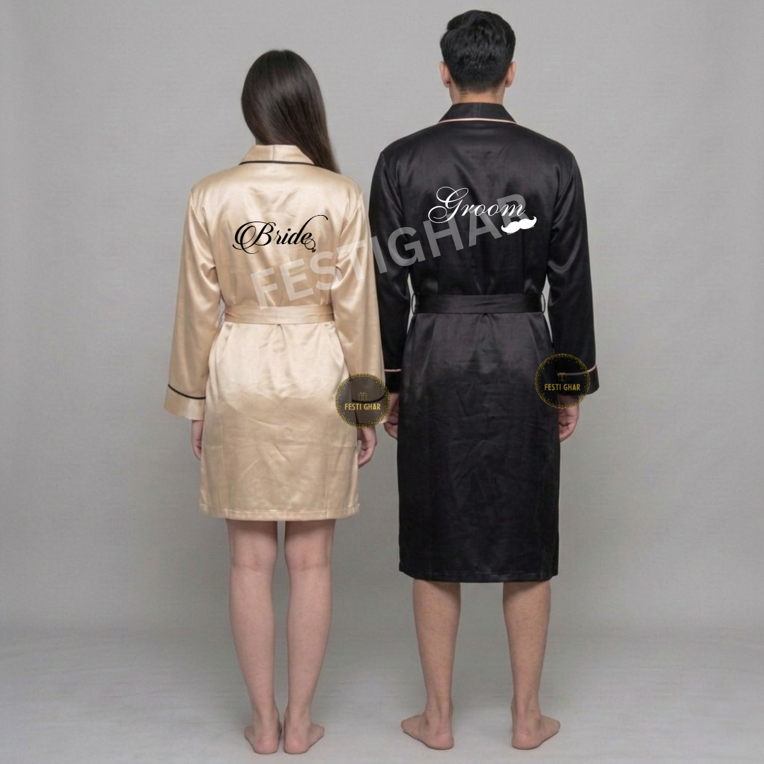 Couple Robe in Premium Satin