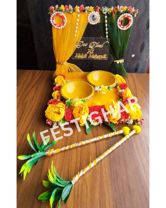 Haldi Platter with customized name