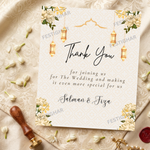 Personalised Thank you Cards lantern theme