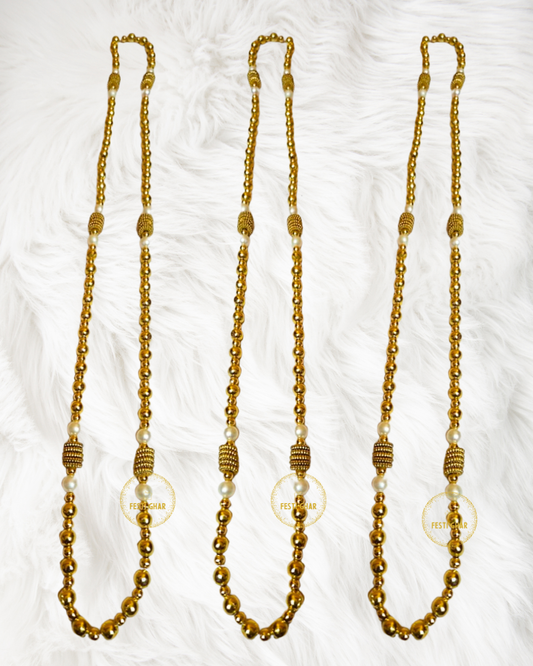 Welcome Mala in Golden colour