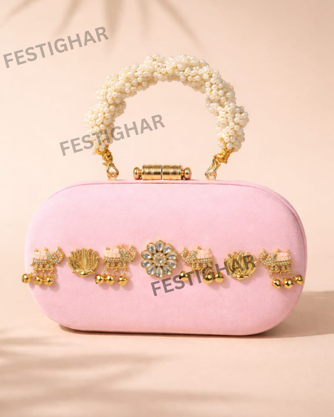 Premium Kundan Clutch Collection