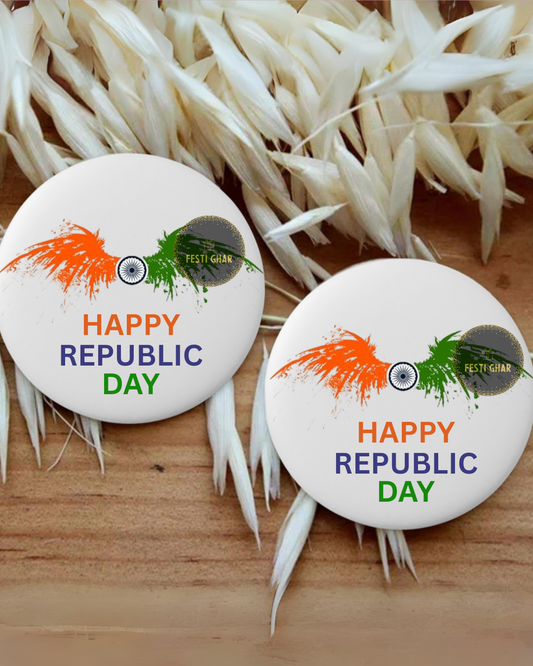 Happy Republic Day Badge