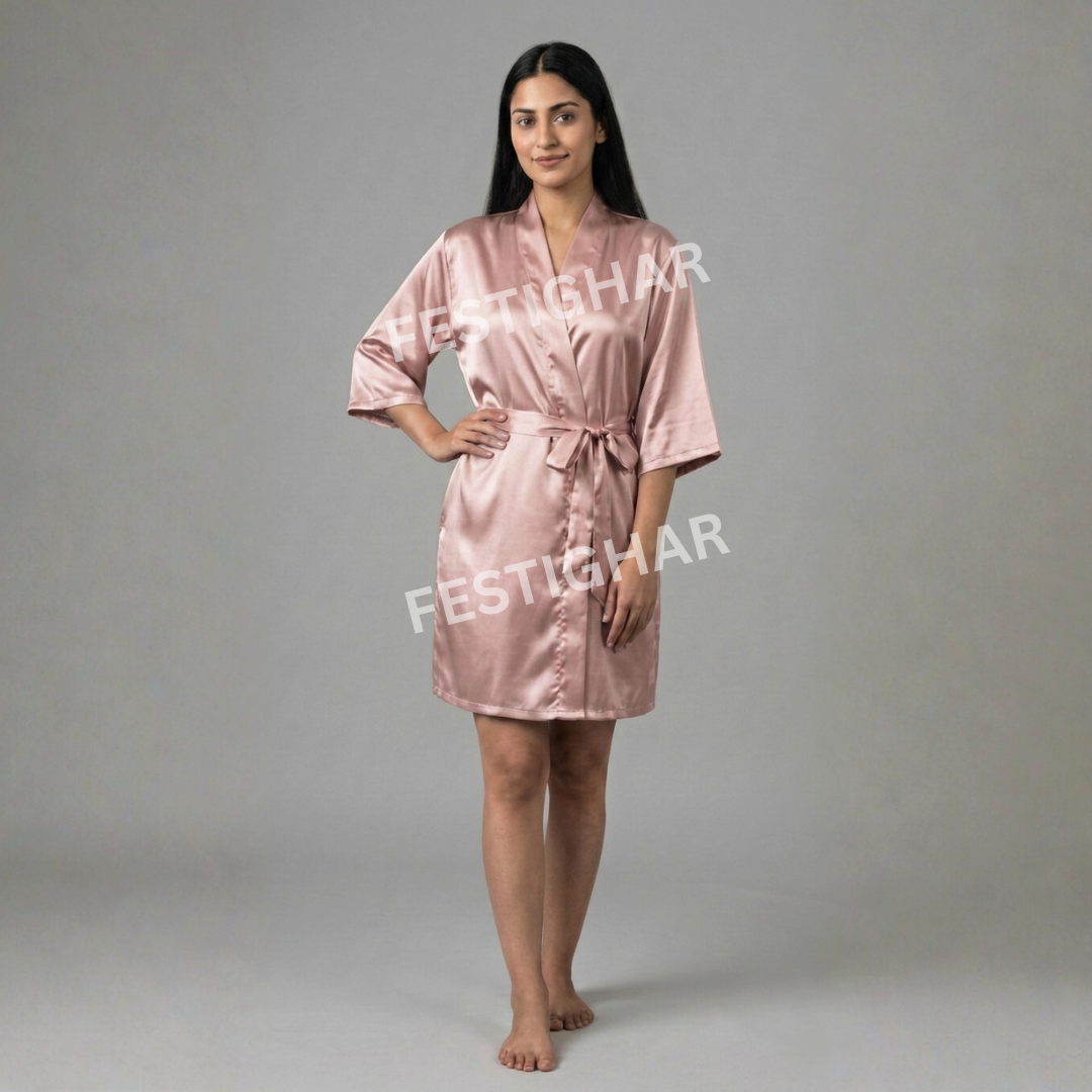 Premium Satin Robe - Customized