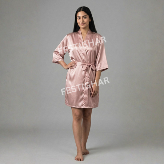 Premium Satin Robe - Personalized