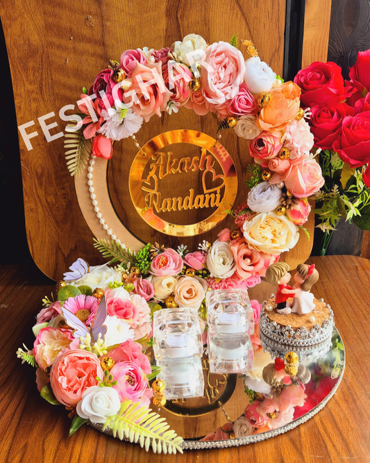 Pastel colour Engagement Platter