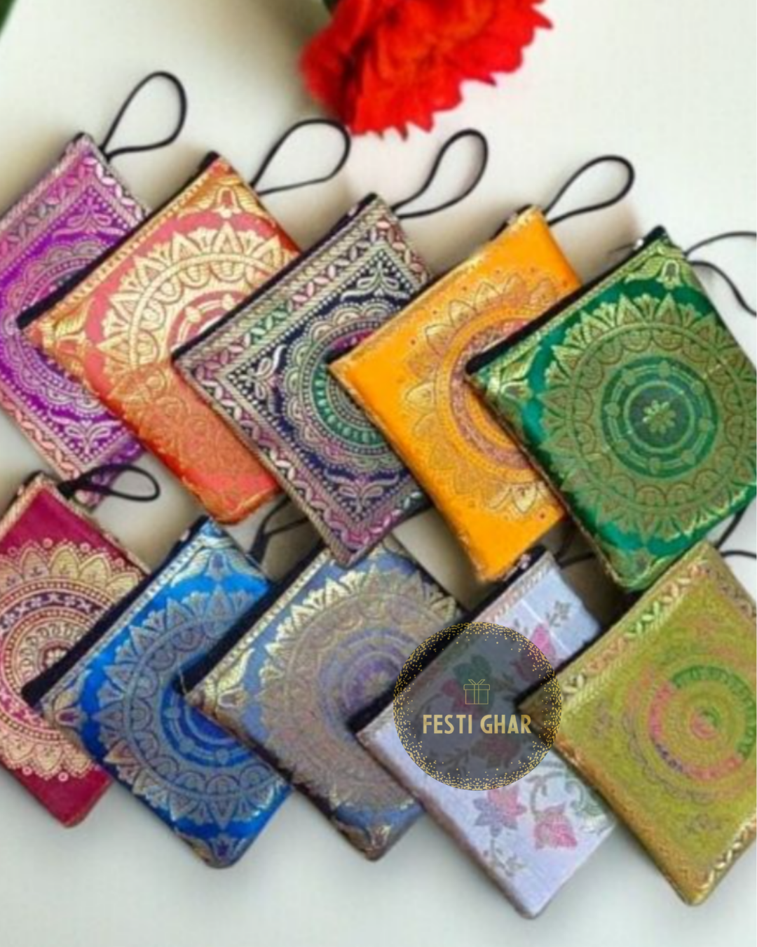 Banarsi Coin Pouches (mixed colours)