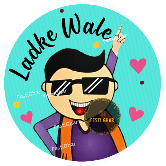 Cute Ladkewale wedding badges