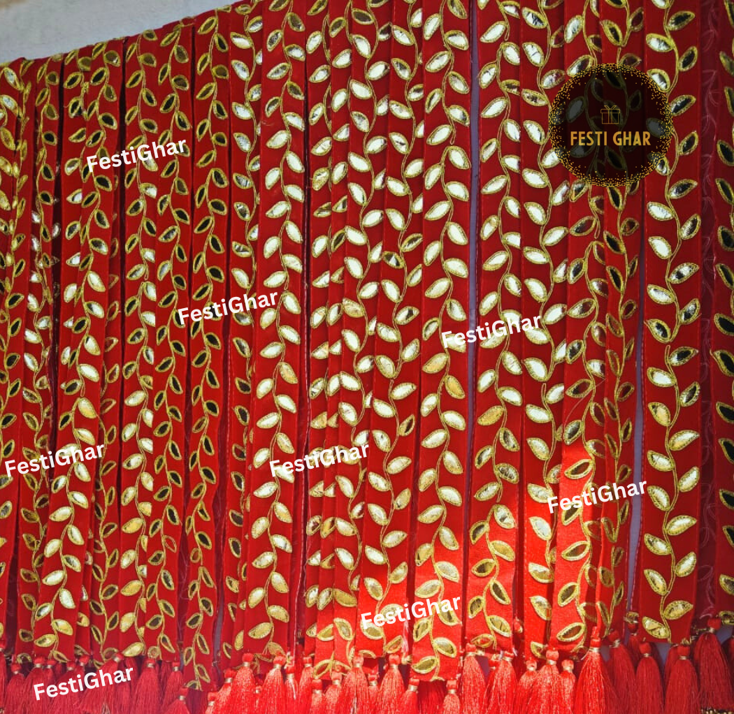 Baraat Swagat Dupatta with tassles