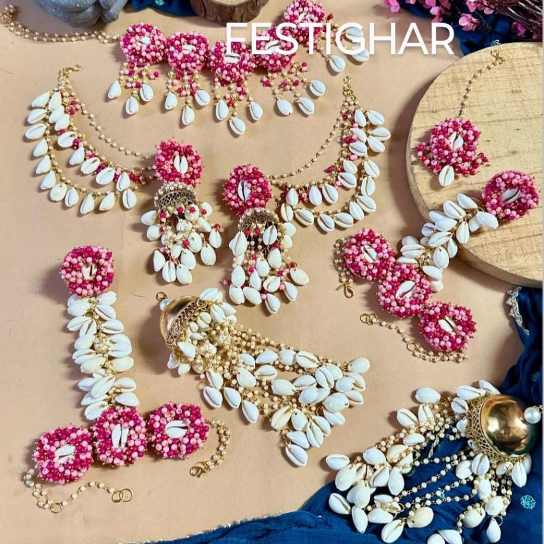 Elegant flower jewelry set