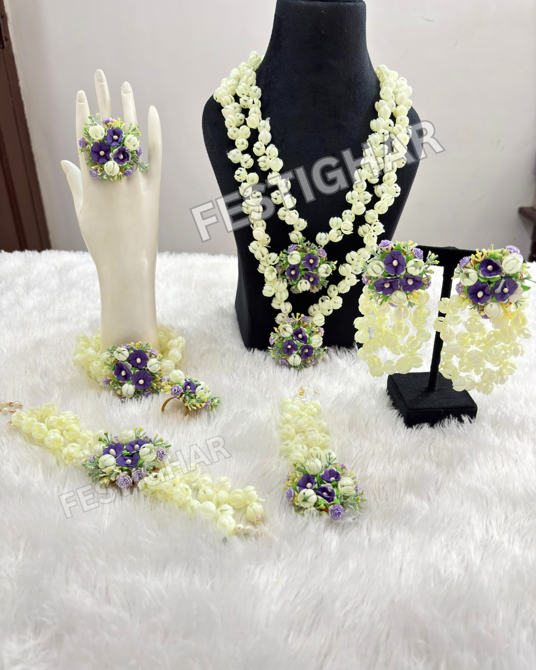 Mogra Flower Jewellery set