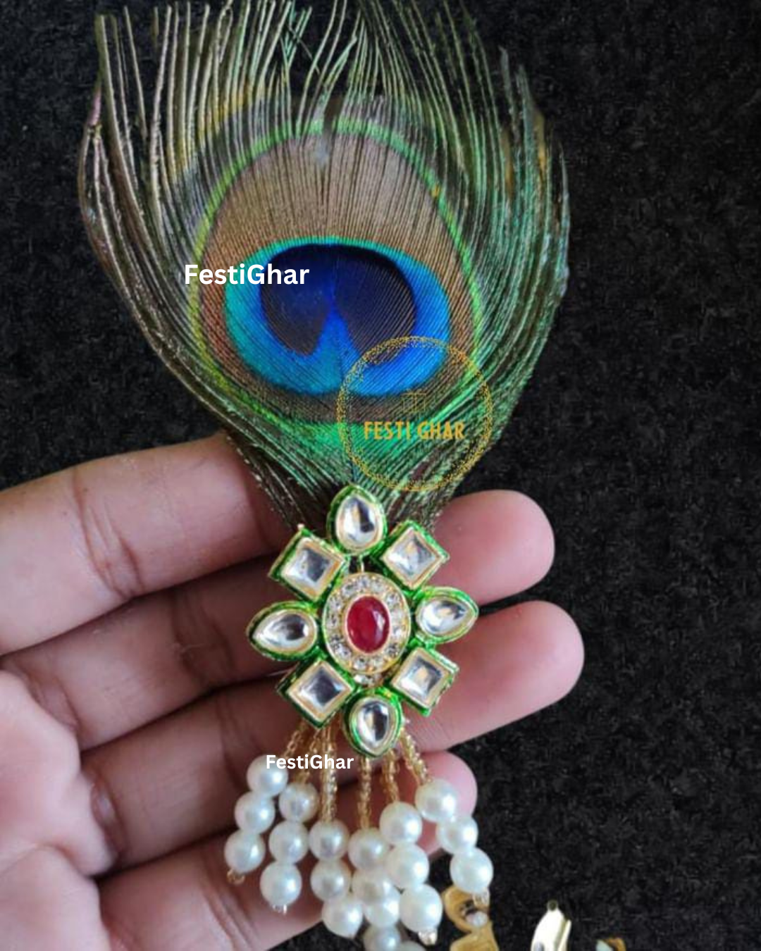Kundan Brooch for Wedding
