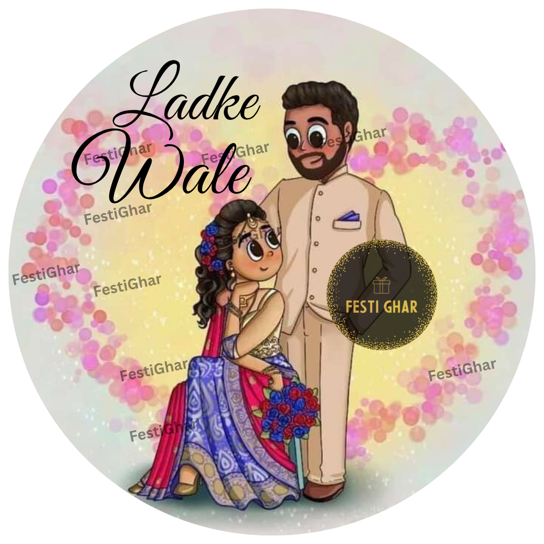 Ladkewale Badges in heart design