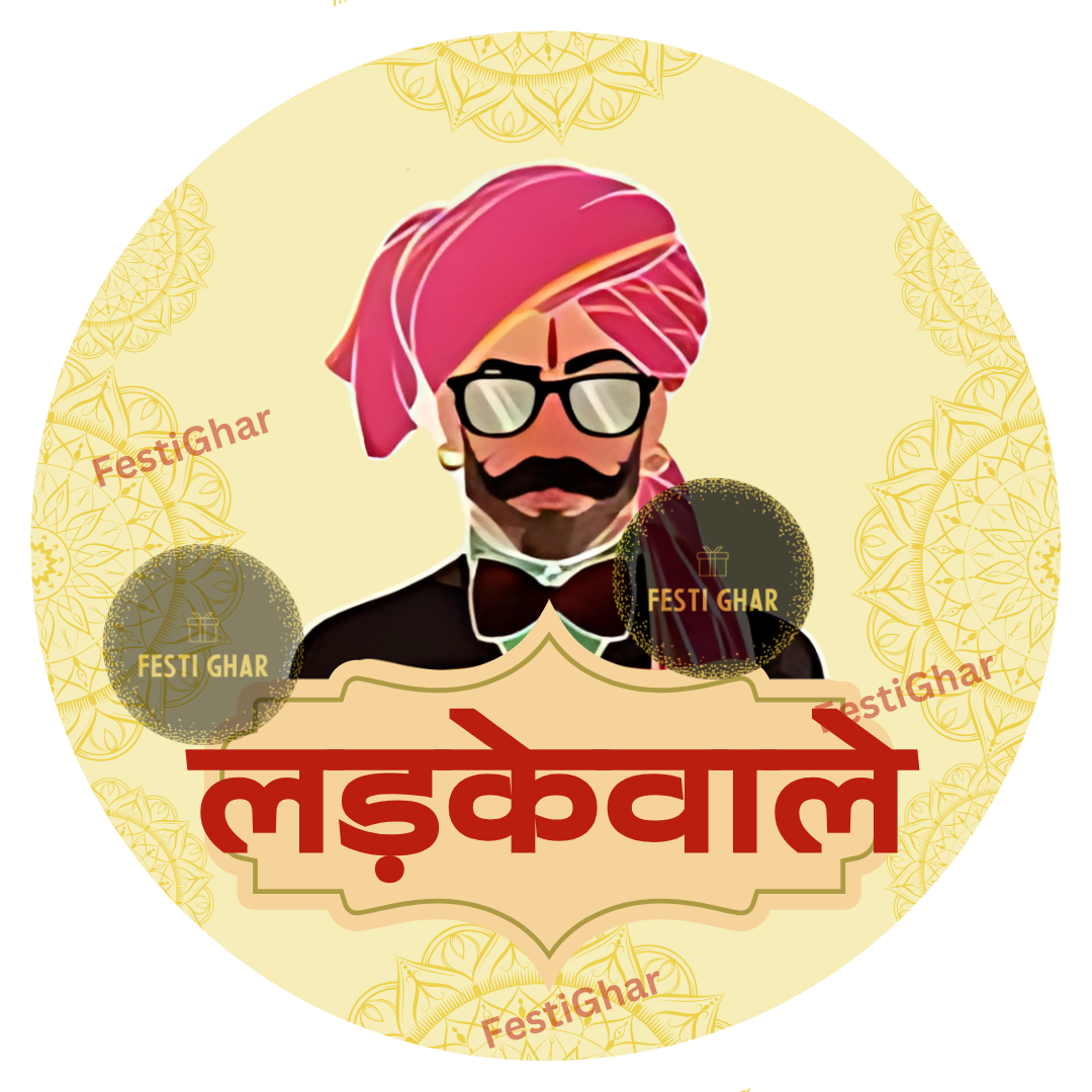 LadkeWale Badges for wedding in hindi