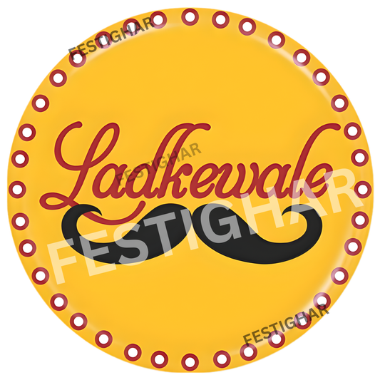 Ladke Wale Badges with moustache