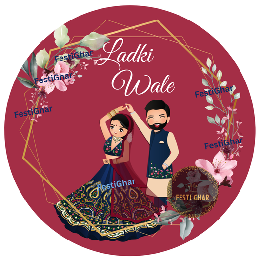 Ladki Wale Wedding Badges