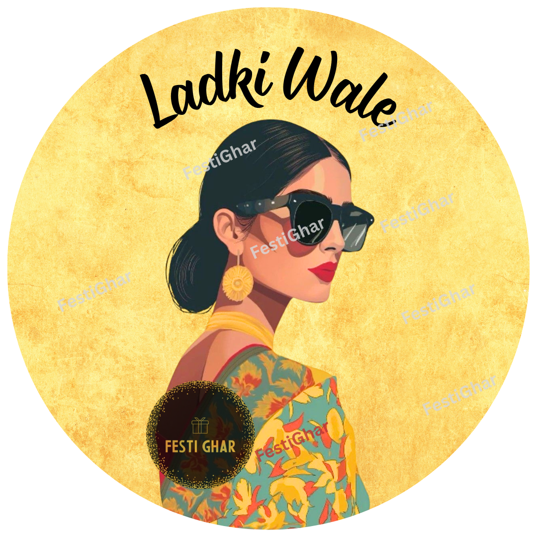 LadkiWale stylish badges in yellow