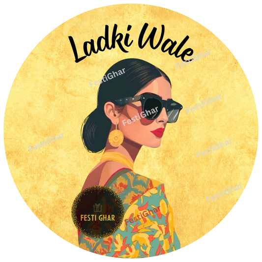 LadkiWale stylish badges in yellow