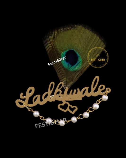 Ladki Wale Wedding Brooch with morpankh