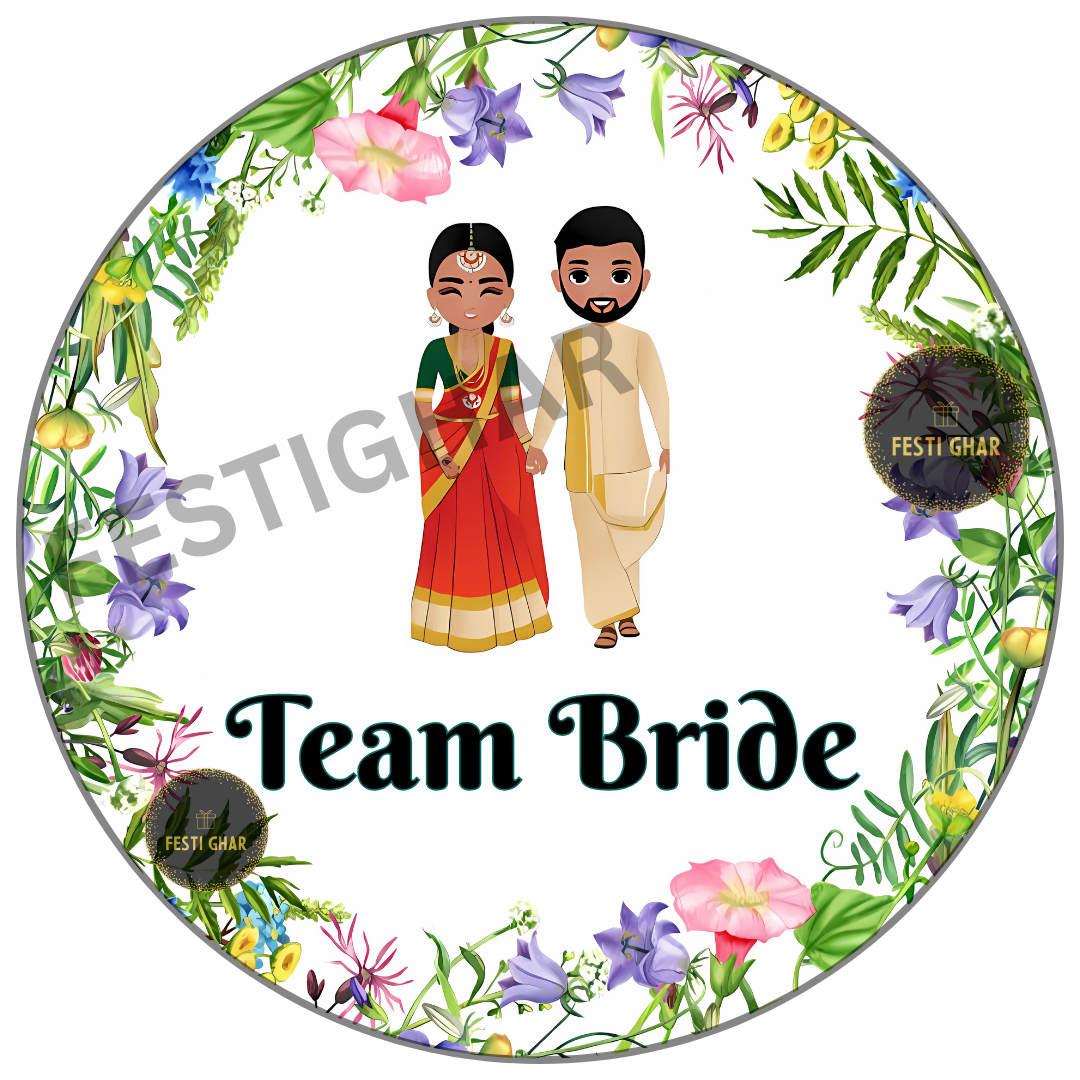 Team Bride Wedding Badges South