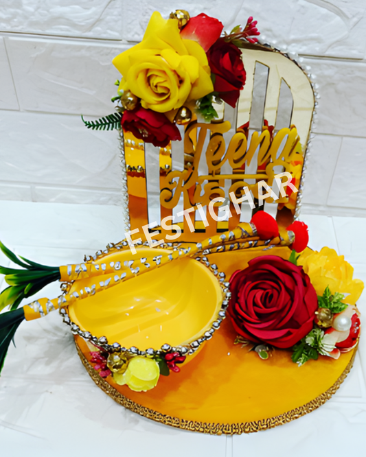 Haldi Platter trending design