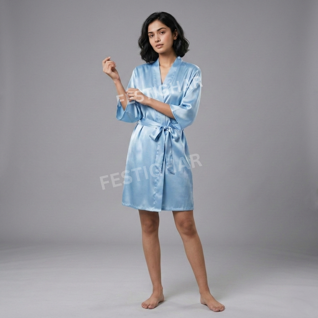 Premium Satin Robe - Maid of Honor