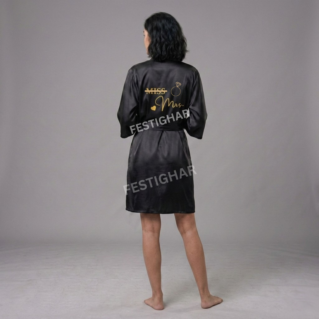Premium Satin Robe - Miss to Mrs