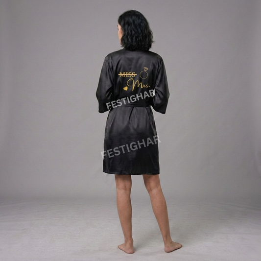Premium Satin Robe - Miss to Mrs