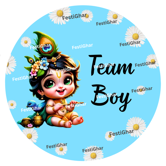 Team Boy Shri Krishna Badge