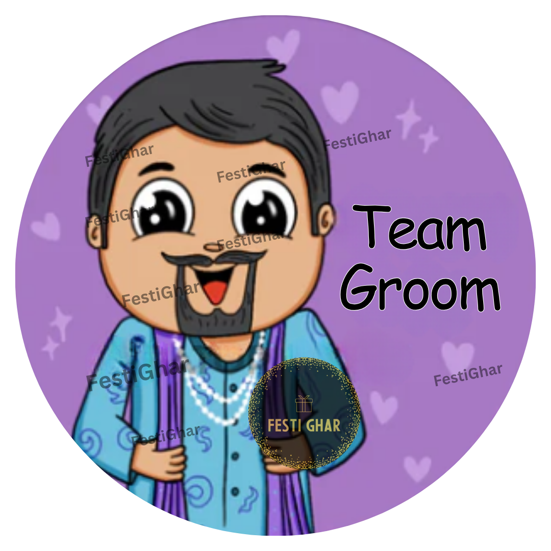 Cute Team Groom Badges