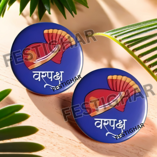 Magnet Badges for Varpaksh in Blue