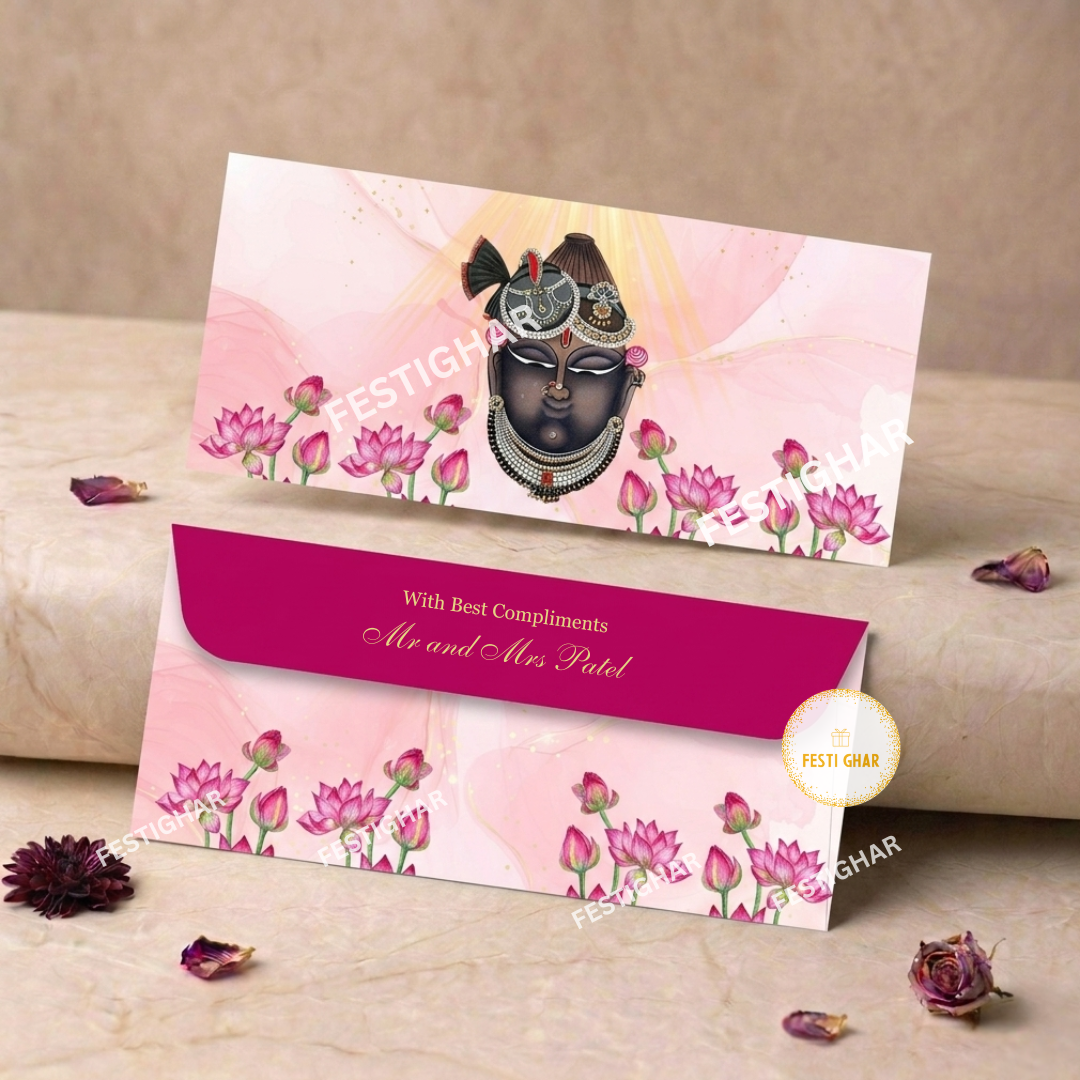 Personalised Shagun money Envelopes - Shrinath ji